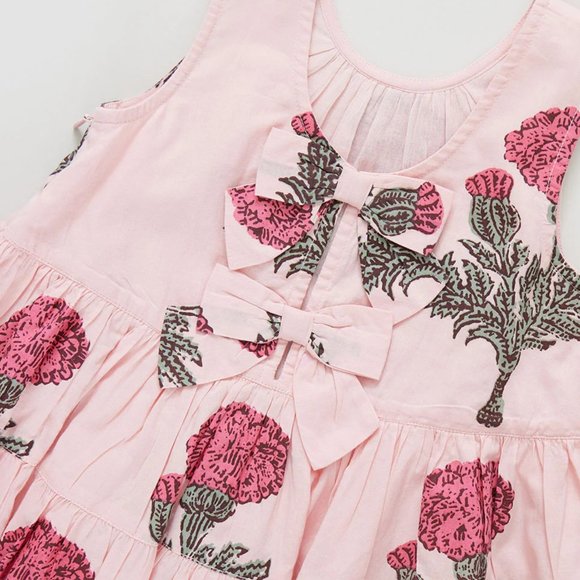 Pink Chicken Girls Eloise Dress - Blush Marigold - Picture 2 of 2